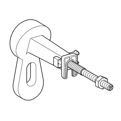 GROHE 3855800M - Sieninė jungtis RAPID SL 130-230 mm blizgus chromas