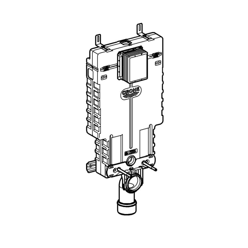 GROHE 38643001 - WC modulis UNISET 830 × 480 × 130 mm baltas