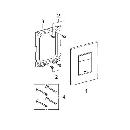 GROHE 38732AL0 - Nuleidimo mygtukas SKATE COSMOPOLITAN 156 × 197 mm grafitas