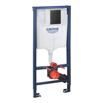 GROHE 38811KF0 - 3 viename WC komplektas SOLIDO 1,13 m juodas