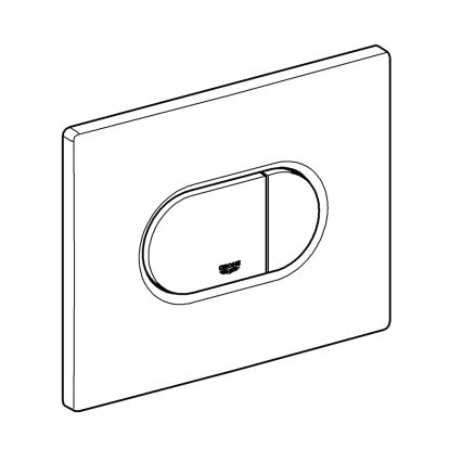 GROHE 38858SH0 - nuleidimo plokštelė ARENA COSMOPOLITAN 156 × 197 mm balta
