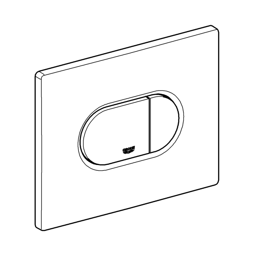 GROHE 38858SH0 - nuleidimo plokštelė ARENA COSMOPOLITAN 156 × 197 mm balta