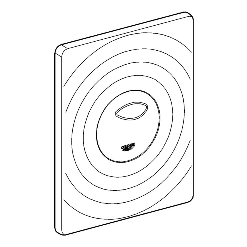 GROHE 38861000 - Valdymo mygtukas SURF 156 × 197 mm blizgus chromas