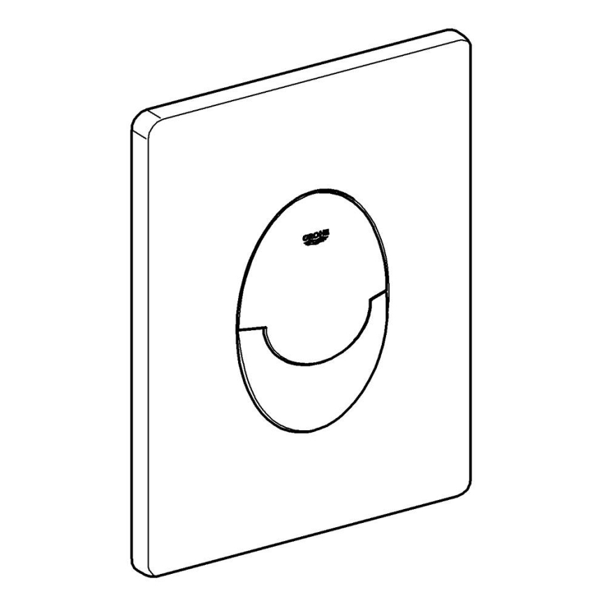 GROHE 38964KF0 - WC nuleidimo mygtukas START 156 × 197 mm phantom juoda