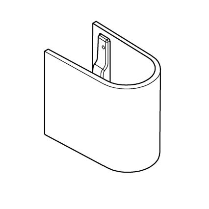 GROHE 39201000 - Puskolonė EURO CERAMIC 210 × 300 × 322 mm keramika/balta