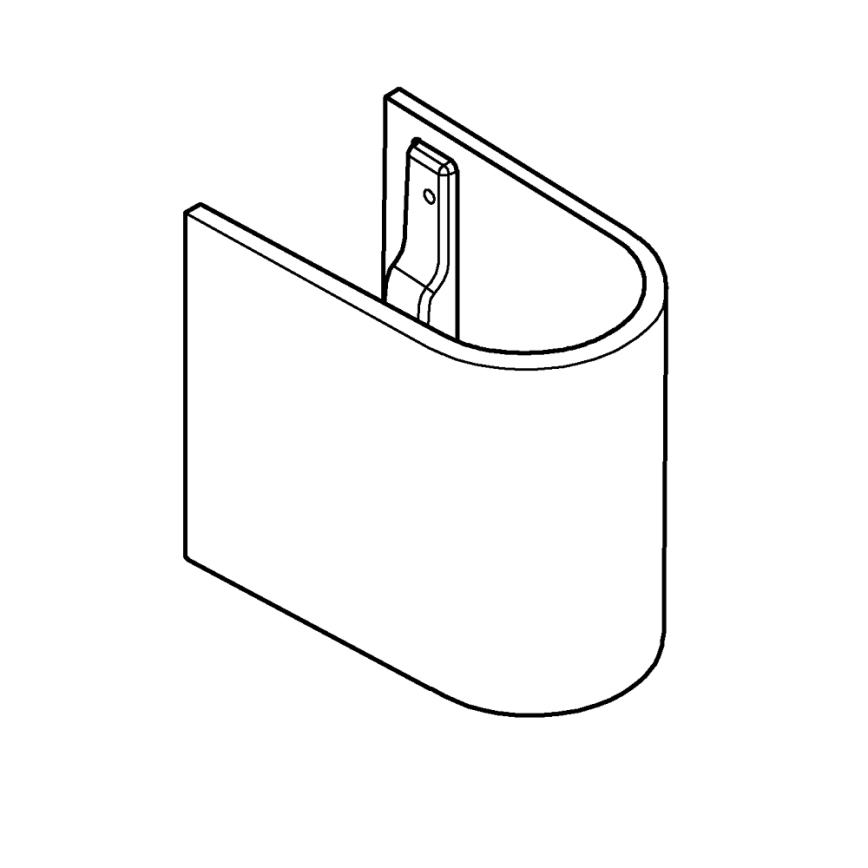 GROHE 39201000 - Puskolonė EURO CERAMIC 210 × 300 × 322 mm keramika/balta