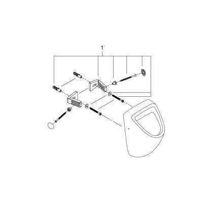 GROHE 39438000 - Pisuaras BAU CERAMIC 337 × 355 × 552 mm keramika/balta
