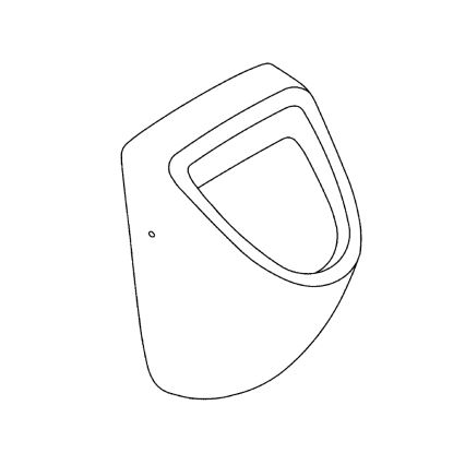 GROHE 39438000 - Pisuaras BAU CERAMIC 337 × 355 × 552 mm keramika/balta