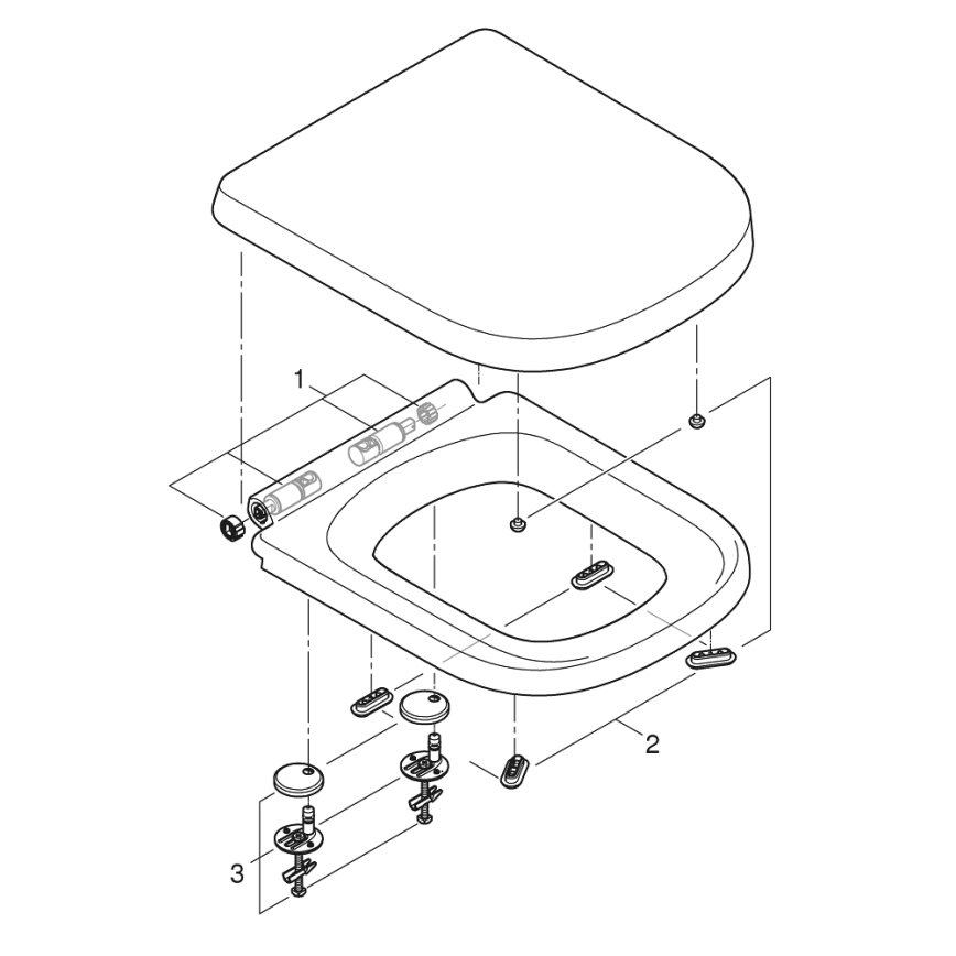 GROHE 39462000 - WC komplektas EURO CERAMIC 67,5 x 37,4 x 77,4 cm keramika/balta
