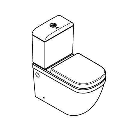 GROHE 39462000 - WC komplektas EURO CERAMIC 67,5 x 37,4 x 77,4 cm keramika/balta