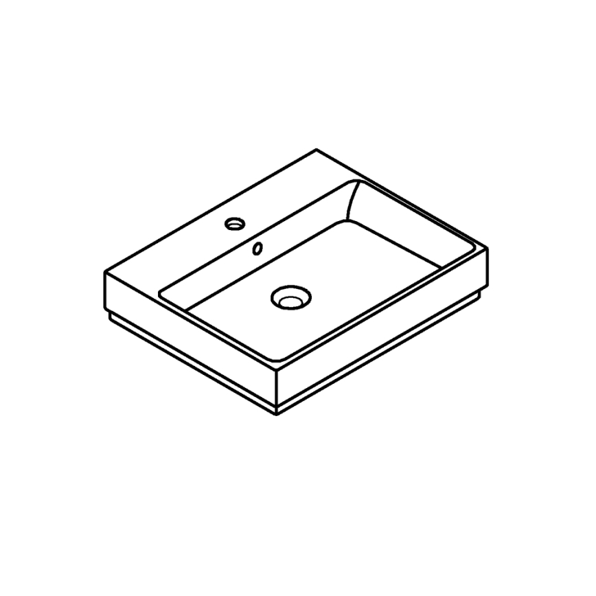 GROHE 3947700H - Praustuvas CUBE CERAMIC 600 × 490 mm keramika/balta