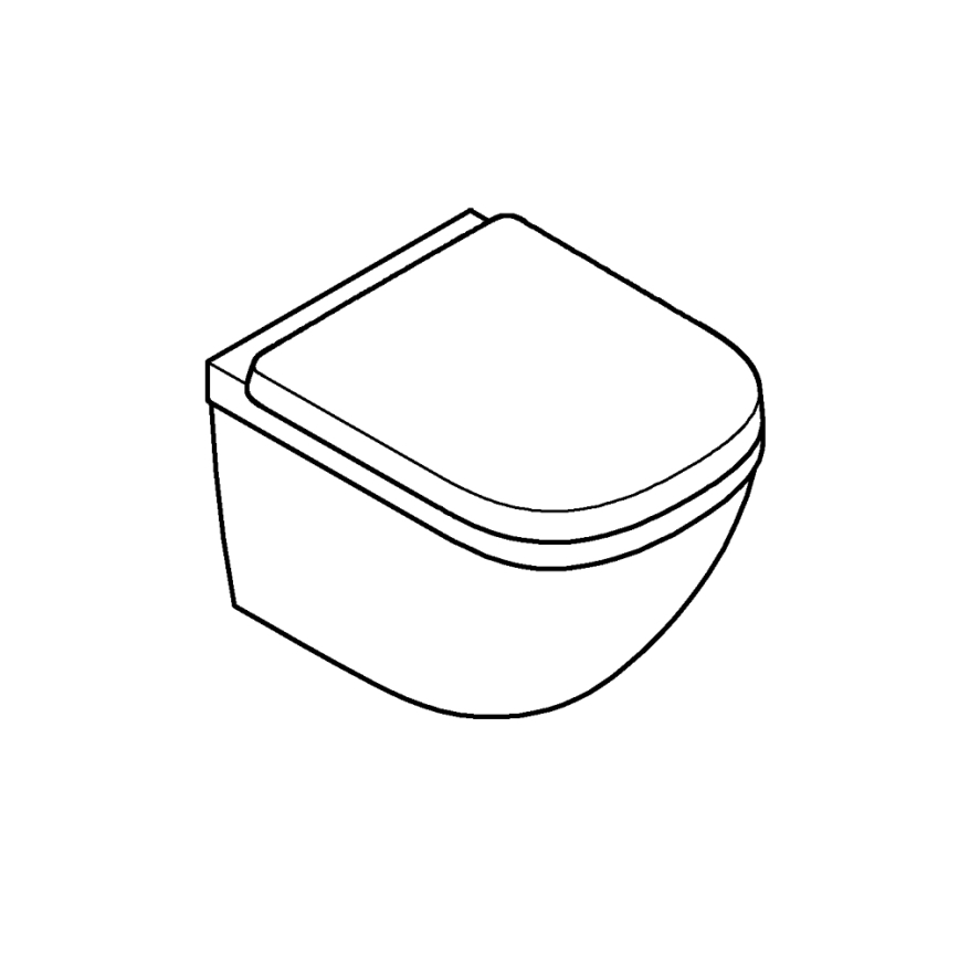 GROHE 39693000 - Pakabinamas kompaktiškas unitazas EURO CERAMIC su Triple Vortex, 53 l, keraminis / baltas