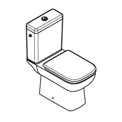 GROHE 39814000 - WC kombinuotas rinkinys START EDGE 825 × 557 × 384 mm keramika/duro balta