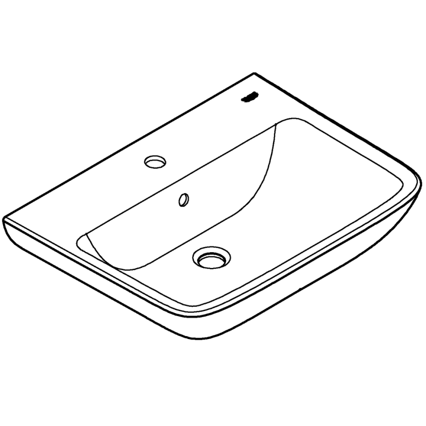 GROHE 39950000 - Praustuvas START EDGE 600 × 448 mm keramika/balta