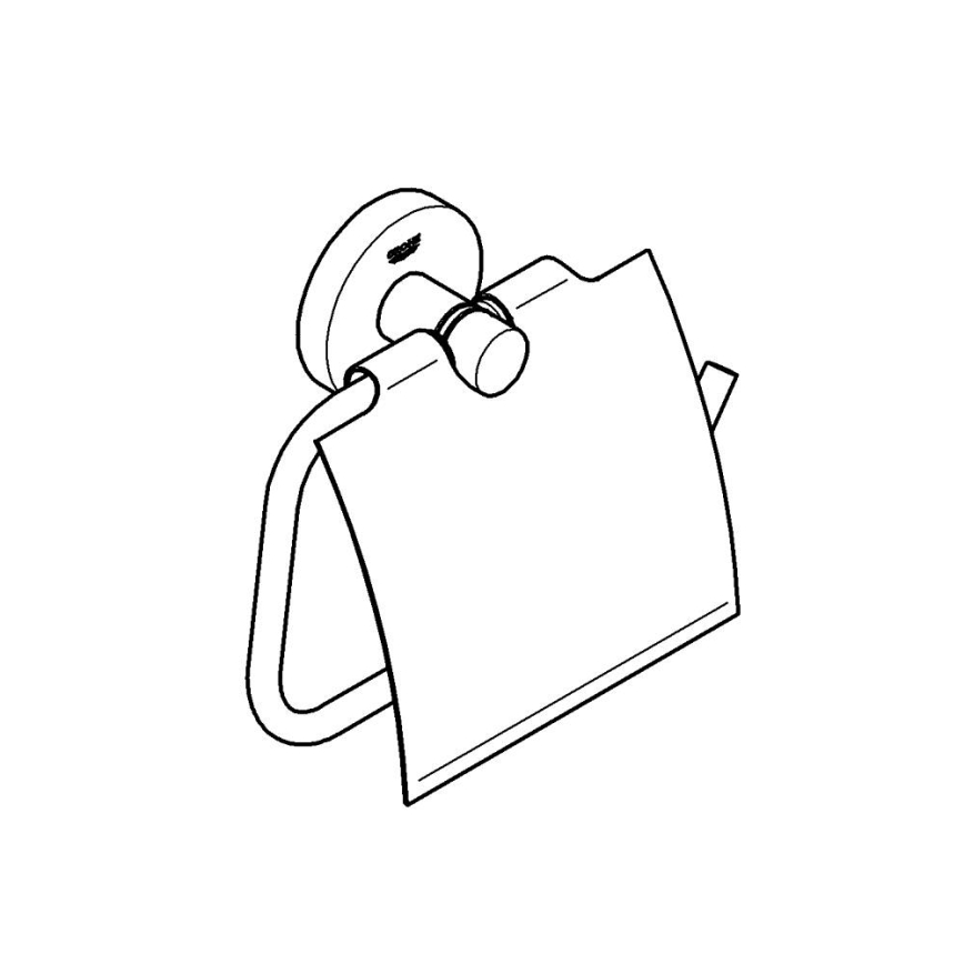 GROHE 40367001 - Tualetinio popieriaus laikiklis ESSENTIALS 167 x 119 mm blizgus chromas