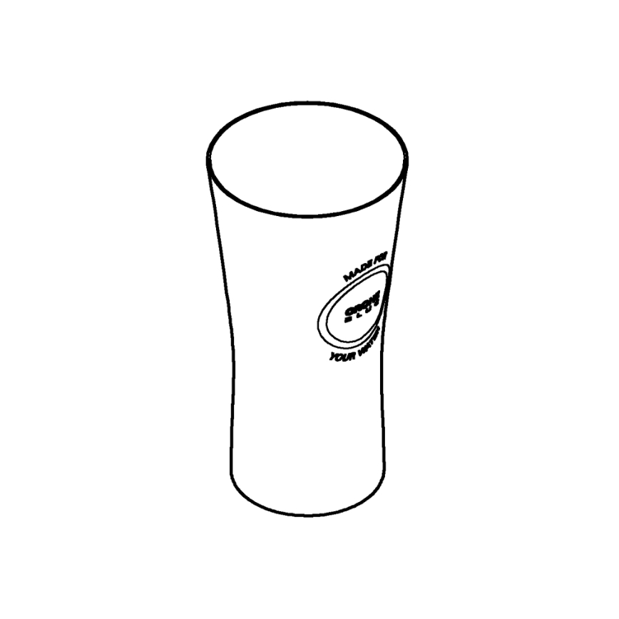 GROHE 40437000 - komplektas iš 6 BLUE stiklinių, 250 ml, krištolinės/skaidrios