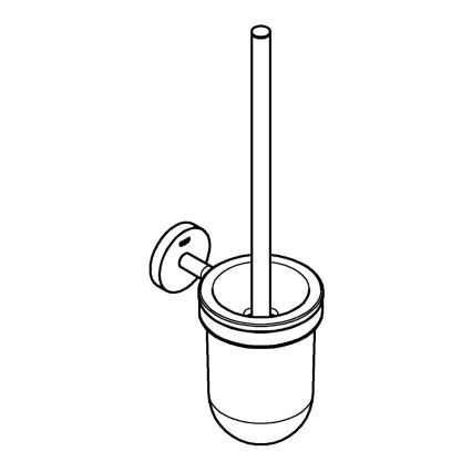 GROHE 40463001 - tualeto valymo rinkinys BAUCOSMOPOLITAN, blizgus chromas