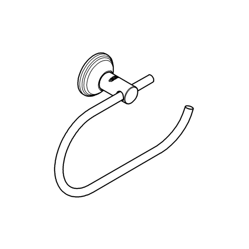 GROHE 40657001 - Tualetinio popieriaus laikiklis ESSENTIALS AUTHENTIC blizgus chromas