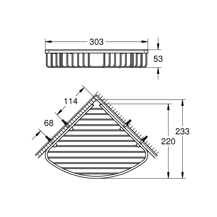 GROHE 40663001 - vielinis muilo laikiklis BAUCOSMOPOLITAN, blizgus chromas