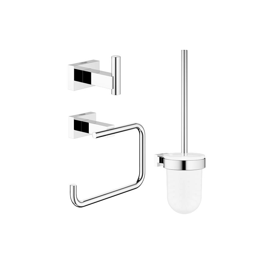 GROHE 40757001 - ESSENTIALS CUBE aksesuarų rinkinys, blizgus chromas