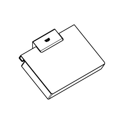 GROHE 40781000 - Tualetinio popieriaus laikiklis SELECTION CUBE blizgus chromas