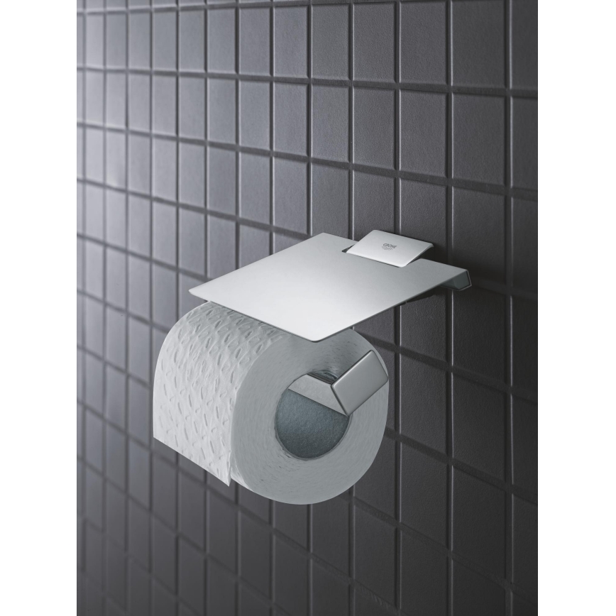GROHE 40781000 - Tualetinio popieriaus laikiklis SELECTION CUBE blizgus chromas