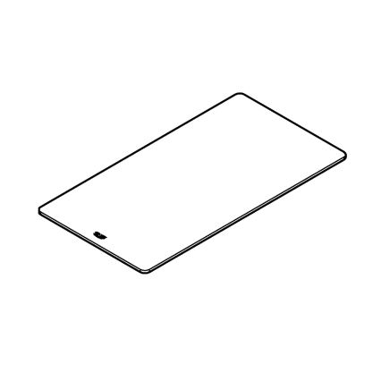 GROHE 40786K00 - Stiklinė lentelė 450 × 240 × 19 mm juoda