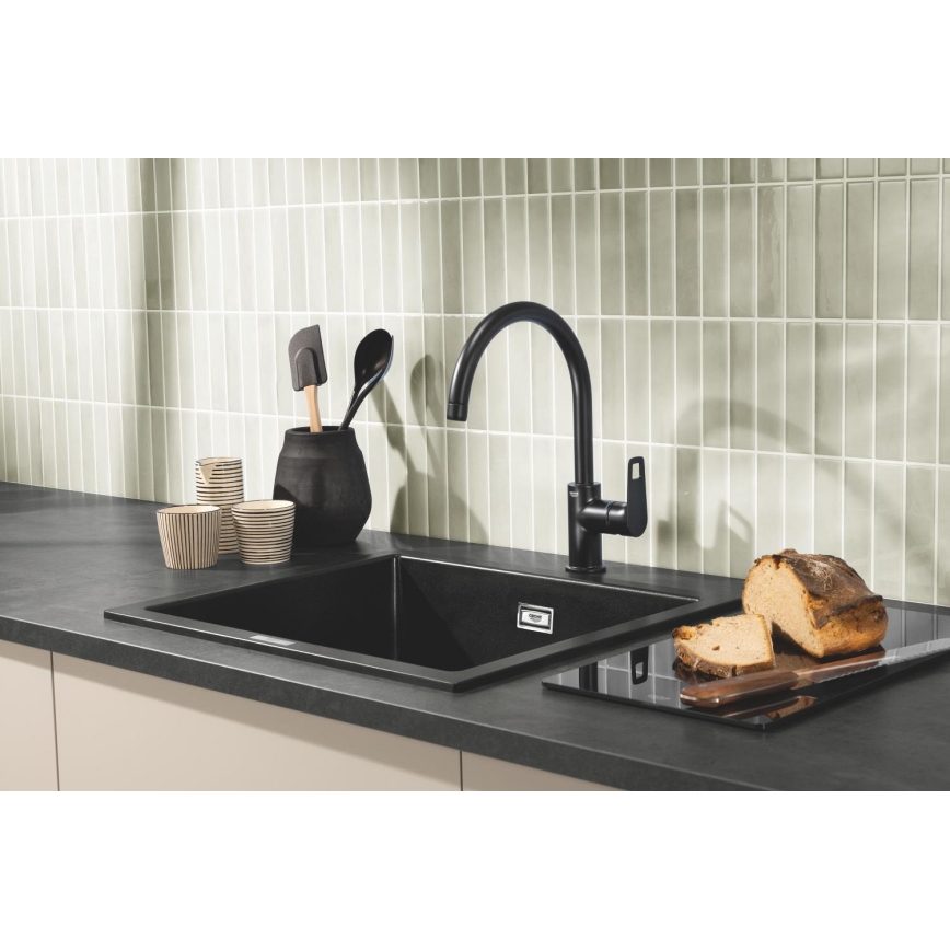 GROHE 40786K00 - Stiklinė lentelė 450 × 240 × 19 mm juoda