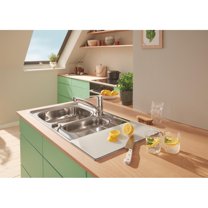 GROHE 40787L00 - Skaidri stiklinė lentyna 490 × 240 × 19 mm