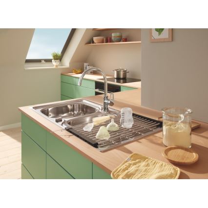 GROHE 40856SD0 - nutekėjimo padėklas 450 × 348 mm, šlifuotas nerūdijančio plieno