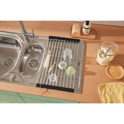 GROHE 40856SD0 - nutekėjimo padėklas 450 × 348 mm, šlifuotas nerūdijančio plieno