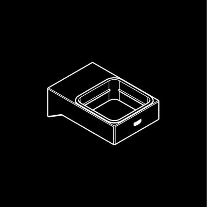 GROHE 40865000 - Laikiklis SELECTION CUBE blizgus chromas