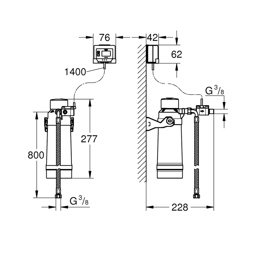 GROHE 40876000 - ULTRASAFE pradinis rinkinys, blizgus chromas