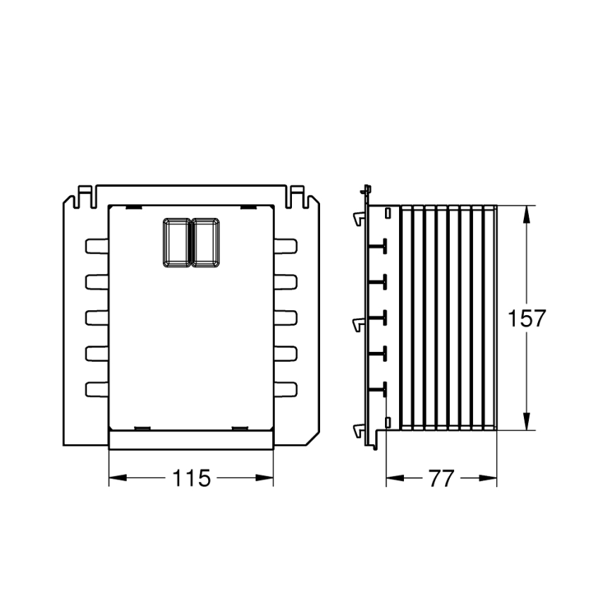 GROHE 40911000 - Revizinis liukas RAPID SL baltas