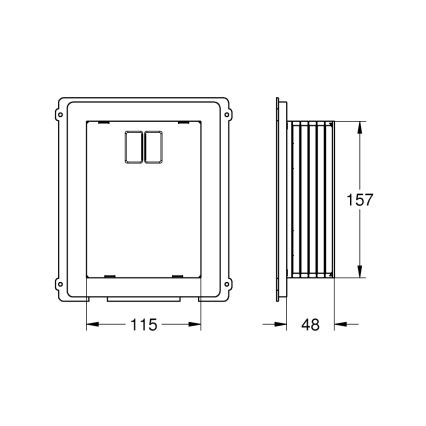 GROHE 40949000 - Priežiūros šachta RAPID