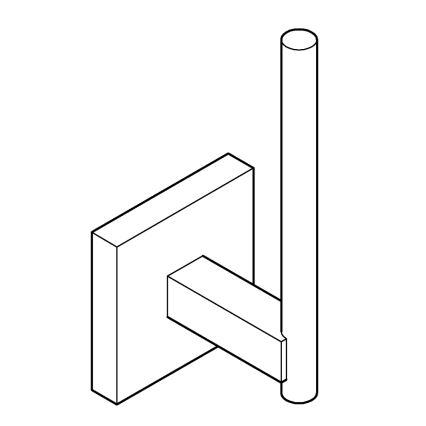 GROHE 40979000 - START atsarginio tualetinio popieriaus laikiklis, blizgus chromas
