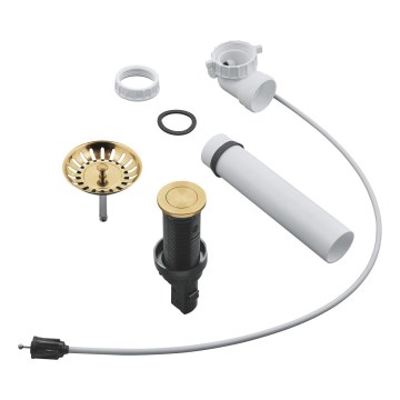 GROHE 40986GN0 - Nutekėjimo rinkinys Ø 35 mm virtuvinėms kriauklėms, auksinis
