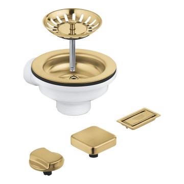 GROHE 40996GN0 - Nutekėjimo komplektas virtuvės kriauklėms auksinis
