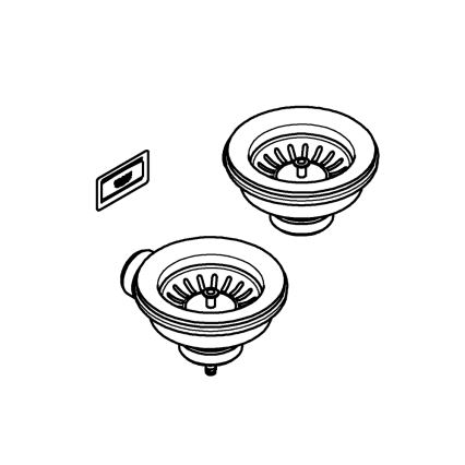 GROHE 40997DL0 - bronzinis nutekėjimo priedų rinkinys