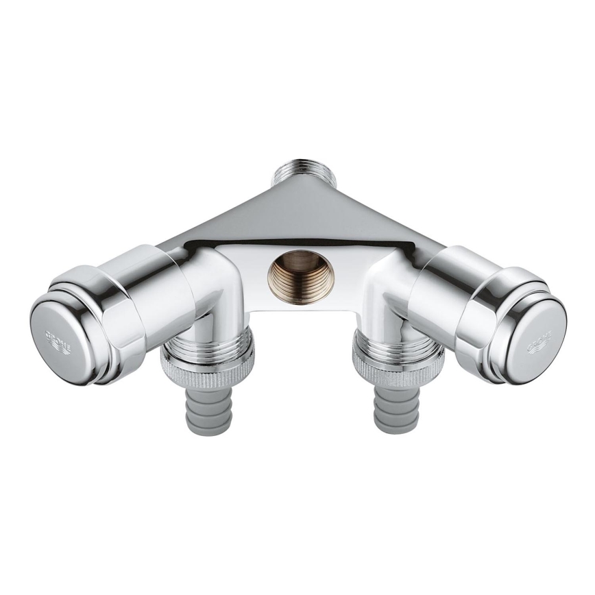 GROHE 41020000 - Dvigubas vožtuvas EGGEMANN 12” blizgus chromas
