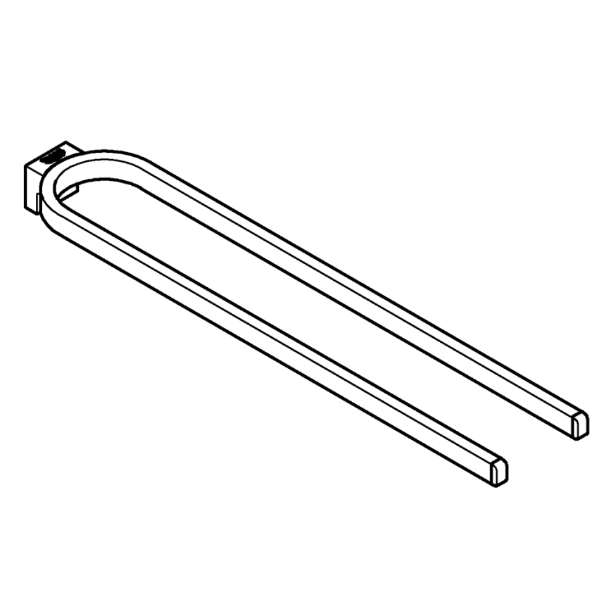 GROHE 41059000 - Dvigubas rankšluosčių laikiklis SELECTION 411 mm, blizgus chromas