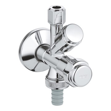 GROHE 41073000 - Kombinuotas kampinis vožtuvas WAS 12” × 38” blizgus chromas