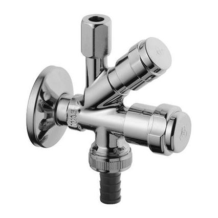 GROHE 41073000 - Kombinuotas kampinis vožtuvas WAS 12” × 38” blizgus chromas