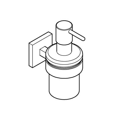 GROHE 410982430 - Skysto muilo dozatorius START CUBE 158 × 126 × 72 mm juodas
