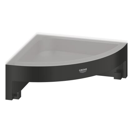 GROHE 411062430 - Kampinė dušo lentyna ESSENTIALS 250 × 250 mm juoda