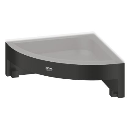 GROHE 411062430 - Kampinė dušo lentyna ESSENTIALS 250 × 250 mm juoda