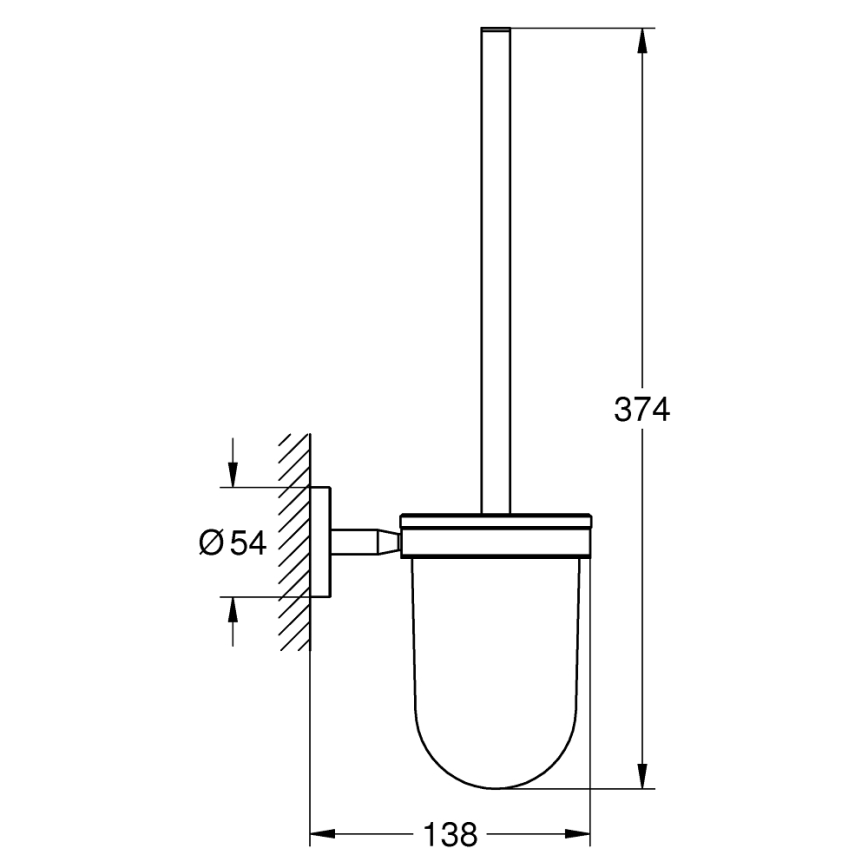 GROHE 41169000 – START tualeto valymo rinkinys, matinio arba blizgaus chromo