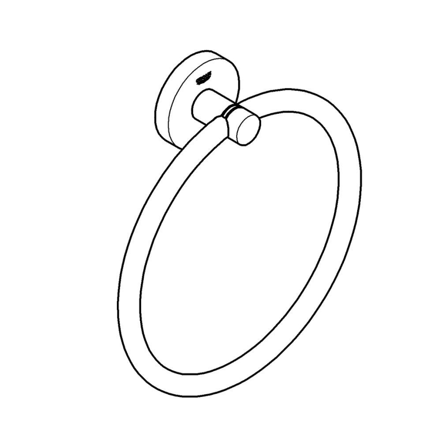 GROHE 411742430 - Rankšluosčių laikiklis START 180 mm juodas