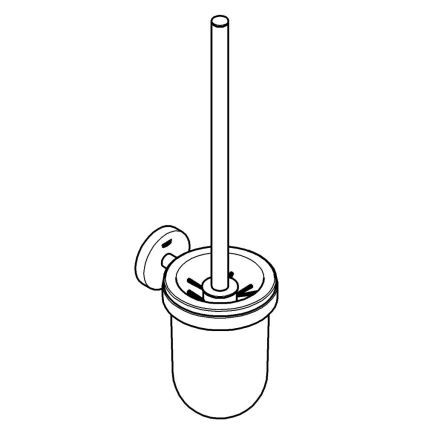 GROHE 41185000 - Tualeto valymo rinkinys, poliruotas chromas