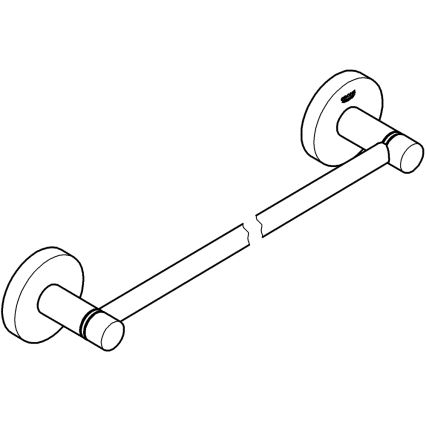 GROHE 41197DC0 - Rankšluosčių laikiklis START 504 mm, nerūdijančio plieno